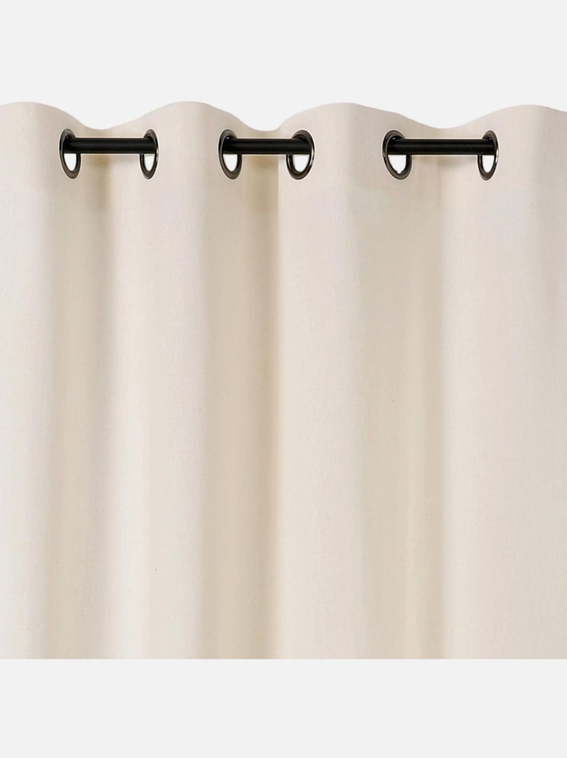 Cortinas de algodón y cáñamo Crudo - Kiabi