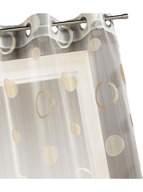 Cortinas de colores con círculos listas para instalar - Kiabi Cortinas de colores con círculos listas para instalar - Kiabi