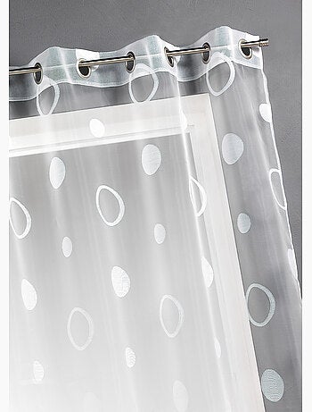 Cortinas de colores con círculos listas para instalar