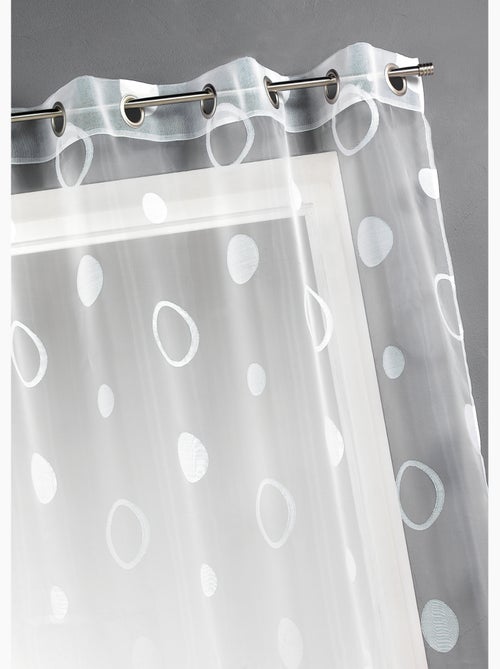 Cortinas de colores con círculos listas para instalar - Kiabi Cortinas de colores con círculos listas para instalar - Kiabi