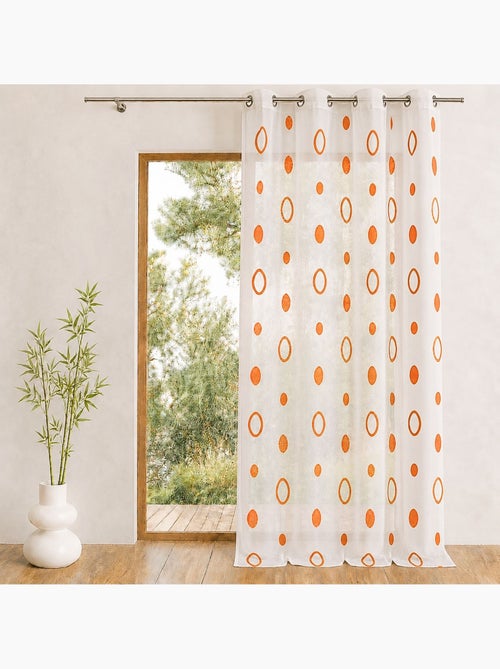 Cortinas de colores con círculos listas para instalar - Kiabi