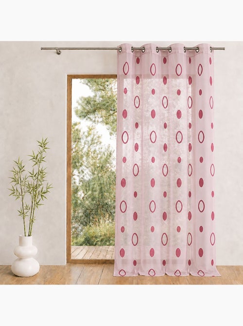 Cortinas de colores con círculos listas para instalar - Kiabi