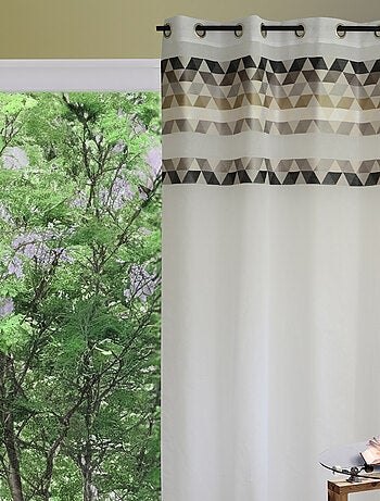 Cortinas de estameña "triángulo" de cara alta
