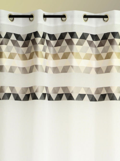 Cortinas de estameña "triángulo" de cara alta - Kiabi Cortinas de estameña "triángulo" de cara alta - Kiabi