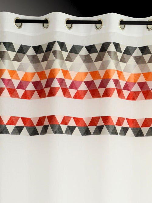 Cortinas de estameña "triángulo" de cara alta - Kiabi Cortinas de estameña "triángulo" de cara alta - Kiabi