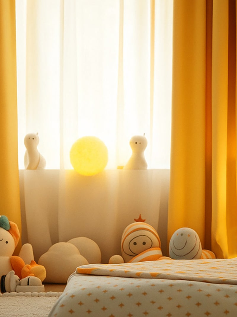 Cortinas de gasa de algodón orgánico Beige - Kiabi