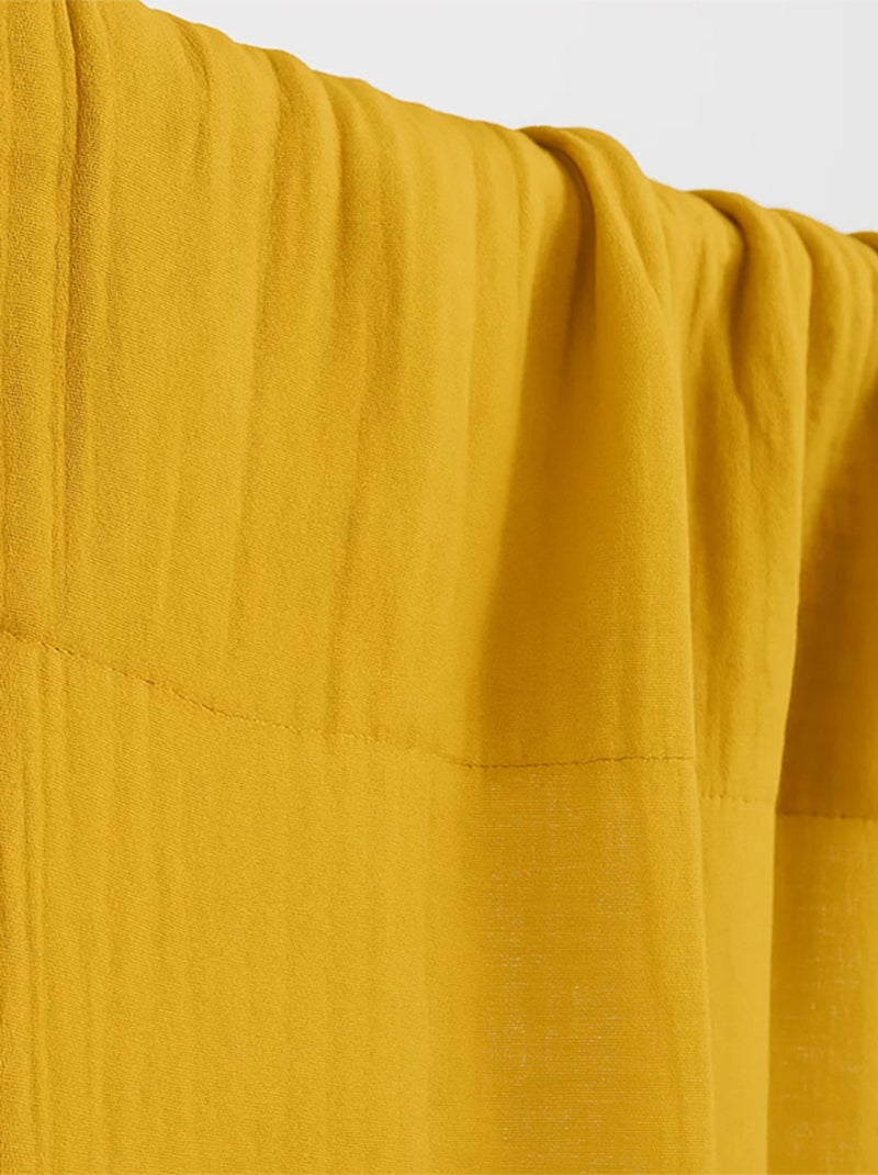 Cortinas de gasa de algodón orgánico Beige - Kiabi