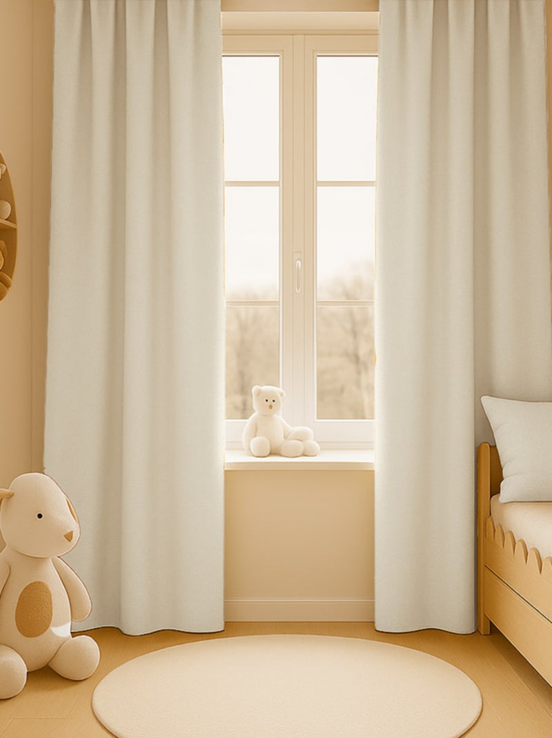 Cortinas de gasa de algodón orgánico Blanco - Kiabi