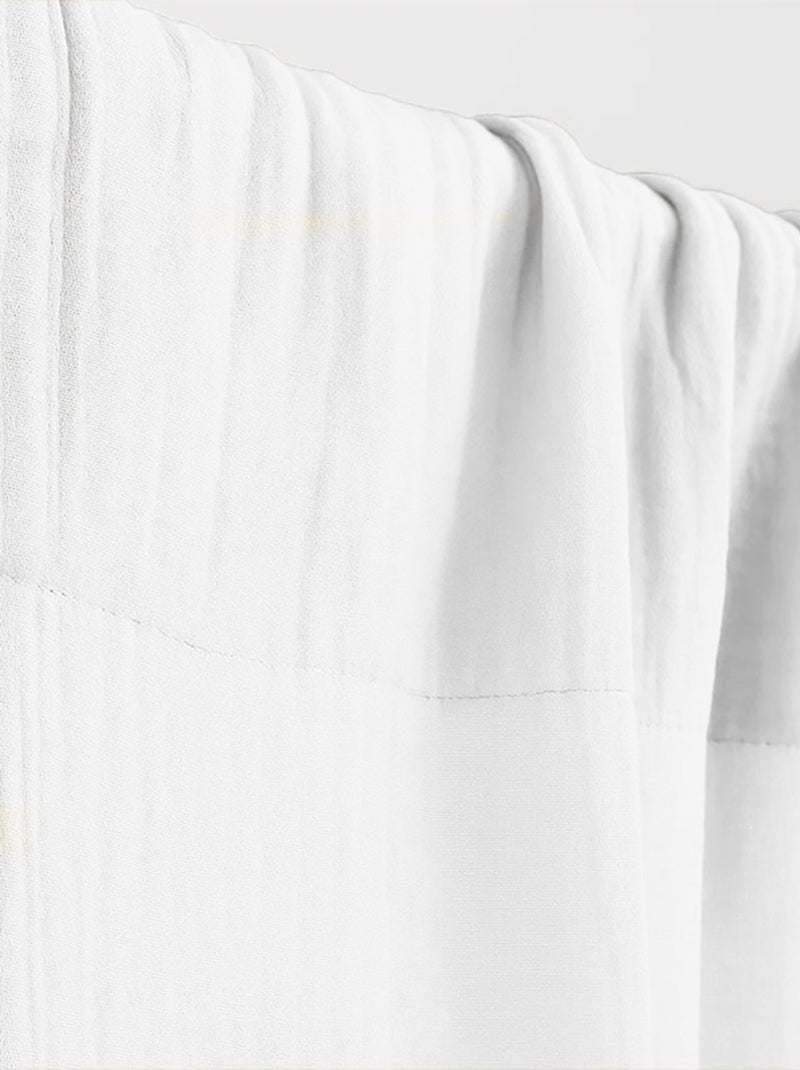 Cortinas de gasa de algodón orgánico Blanco - Kiabi