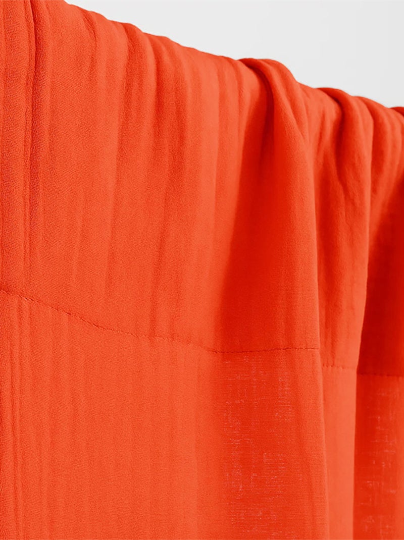 Cortinas de gasa de algodón orgánico Rojo - Kiabi