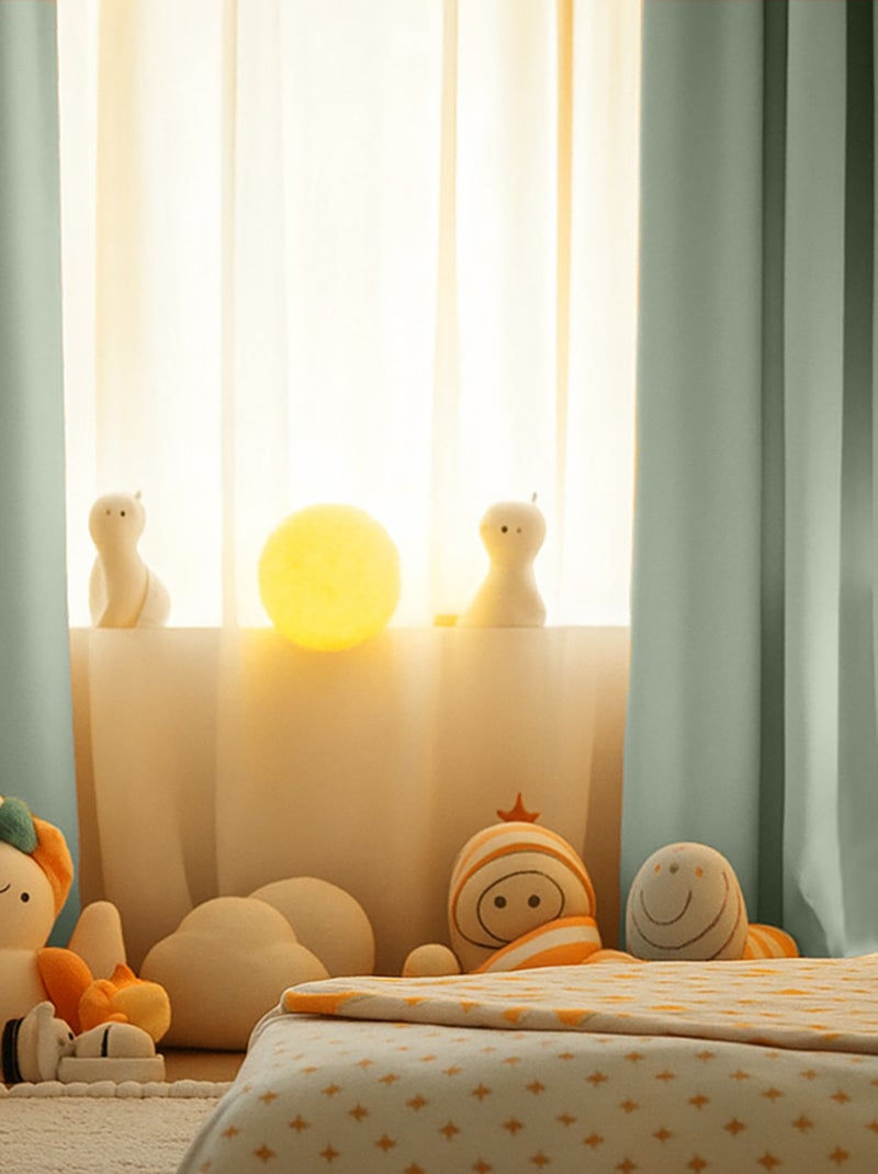 Cortinas de gasa de algodón orgánico Verde - Kiabi