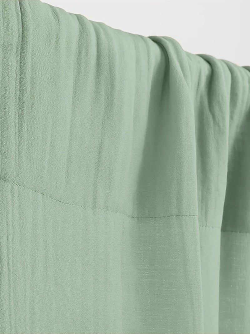 Cortinas de gasa de algodón orgánico Verde - Kiabi
