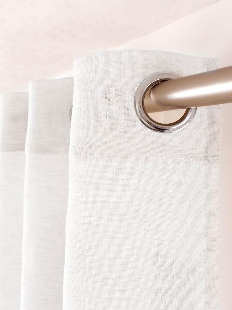 Cortinas de lino Blanco - Kiabi