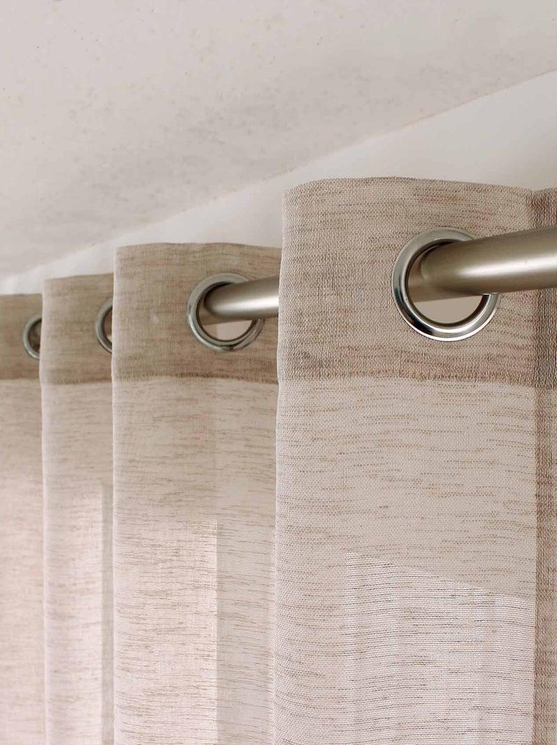 Cortinas de lino Madera natural - Kiabi