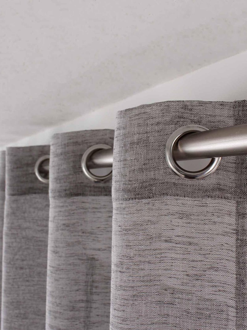 Cortinas de lino Negro - Kiabi