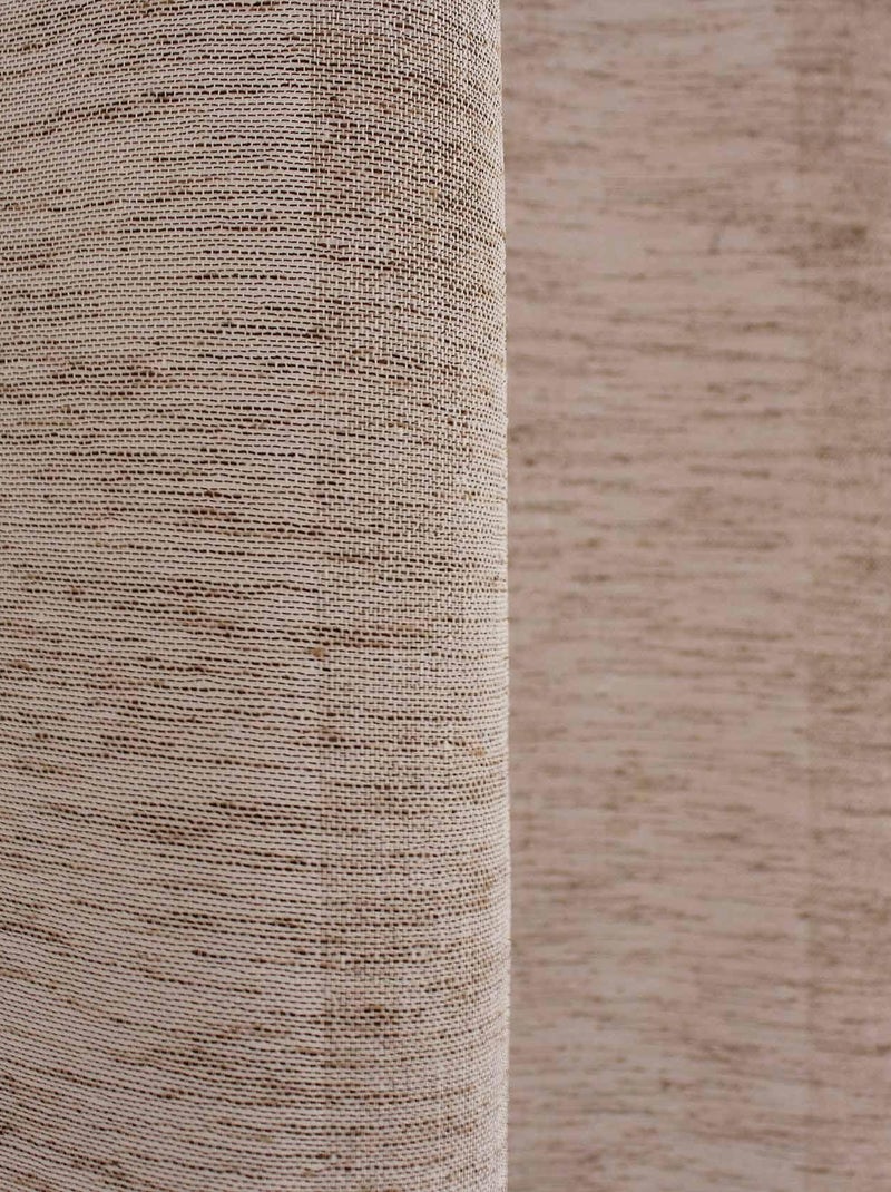 Cortinas de lino Taupe - Kiabi