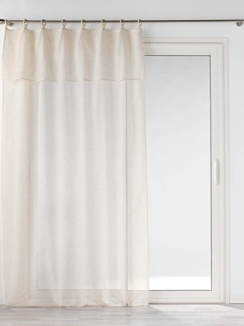Cortinas de madera con volantes y ojales - Kiabi