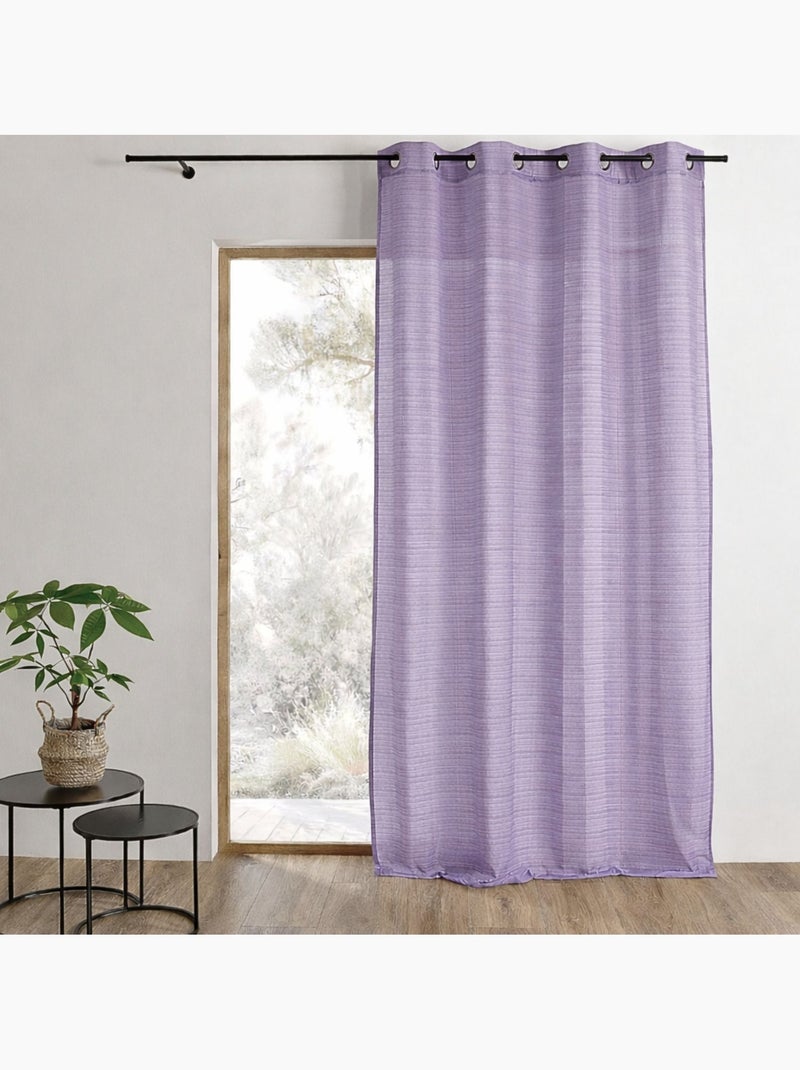 Cortinas de rayas finas listas para instalar Malva chiaro - Kiabi