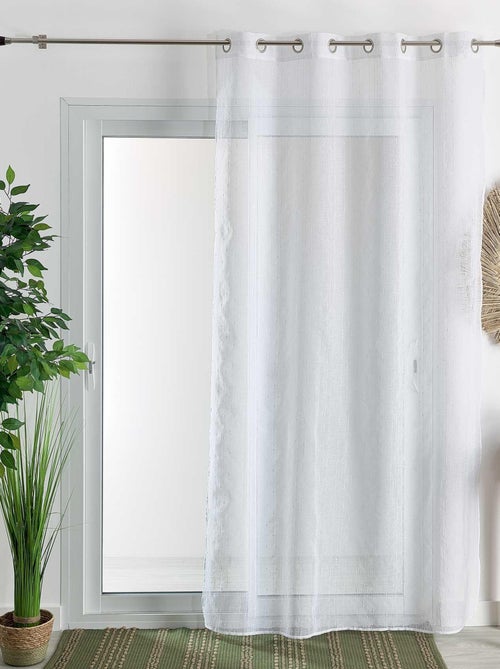 Cortinas de visillo con rayas de fantasía - Kiabi