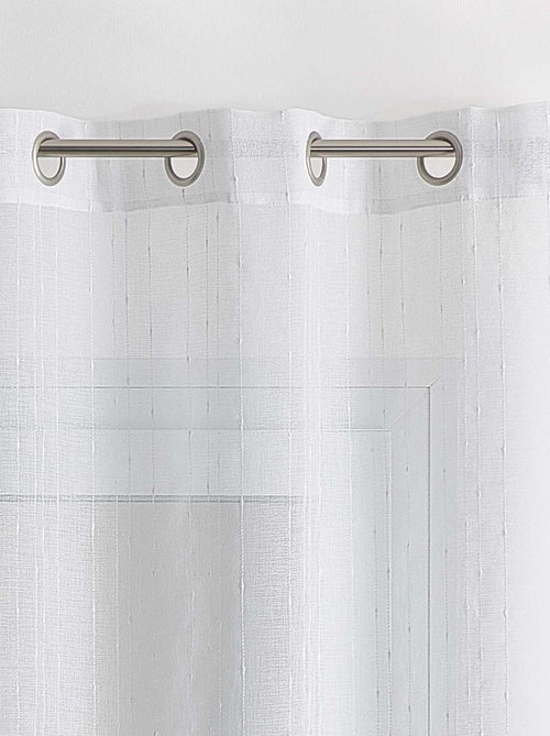 Cortinas de visillo con rayas de fantasía - Kiabi