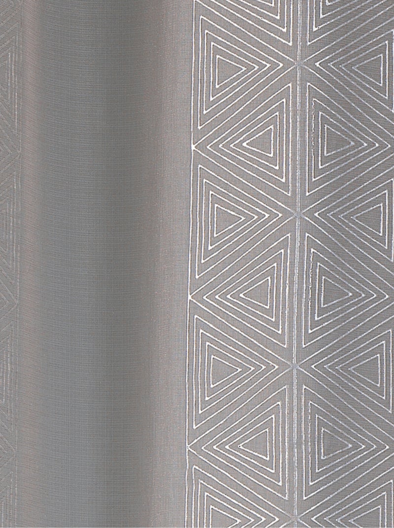 Cortinas gráficas trinagle Gris claro - Kiabi
