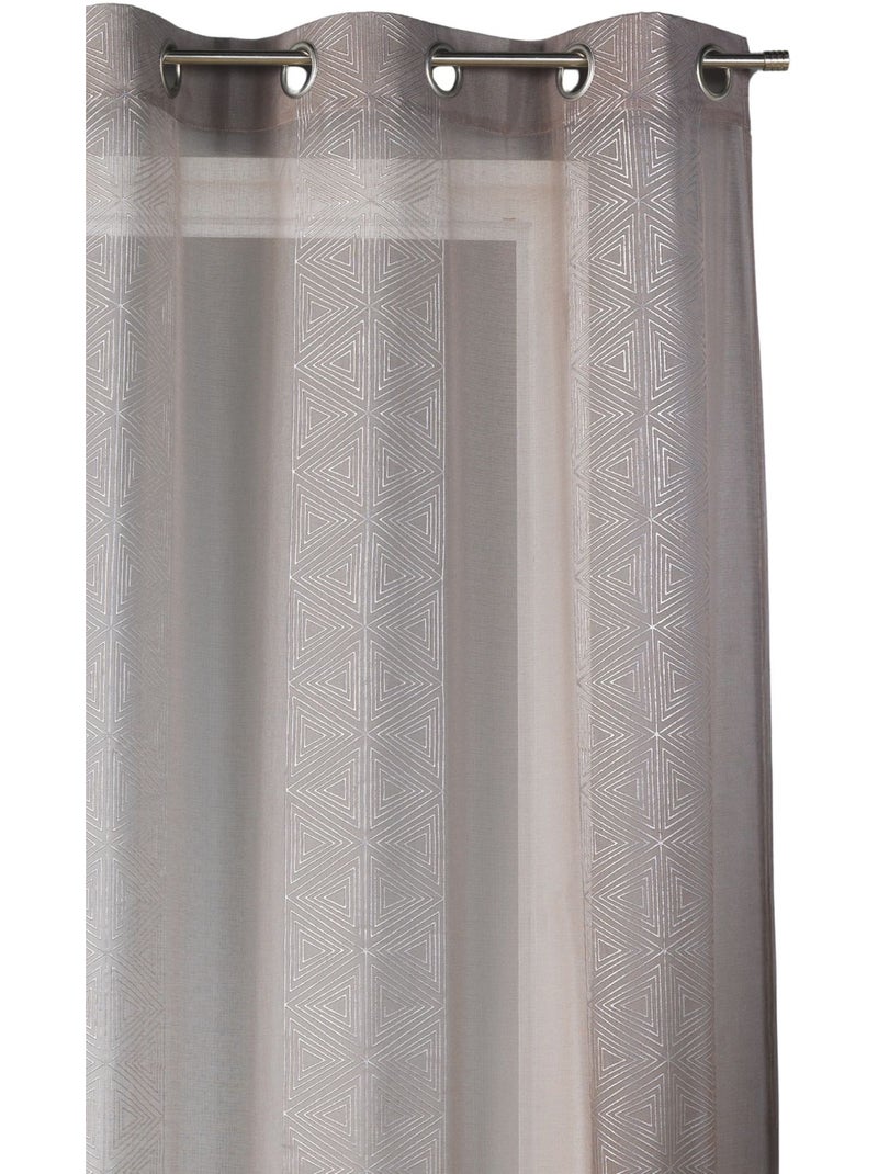 Cortinas gráficas trinagle Gris claro - Kiabi