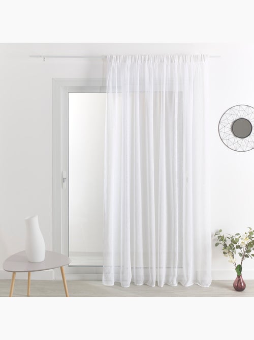 Cortinas ignífugas M1 efecto lino con fruncidos - Kiabi Cortinas ignífugas M1 efecto lino con fruncidos - Kiabi