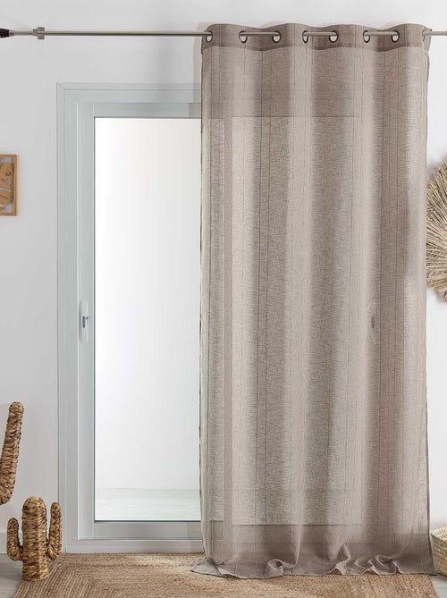 Cortinas lisas de rayas finas - Kiabi