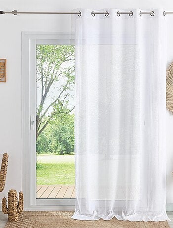 Cortinas lisas de rayas finas