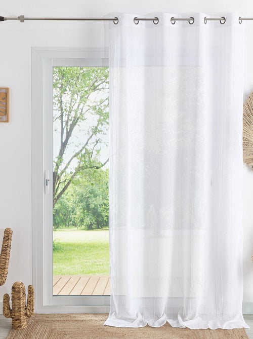 Cortinas lisas de rayas finas - Kiabi Cortinas lisas de rayas finas - Kiabi