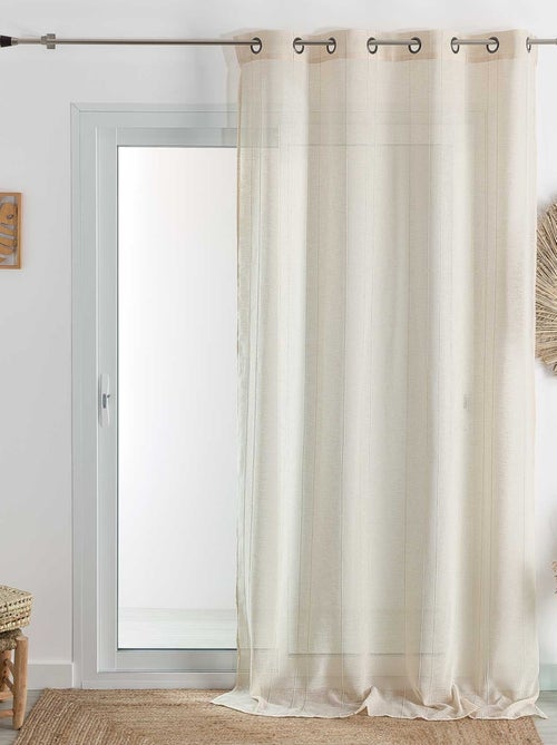 Cortinas lisas de rayas finas - Kiabi
