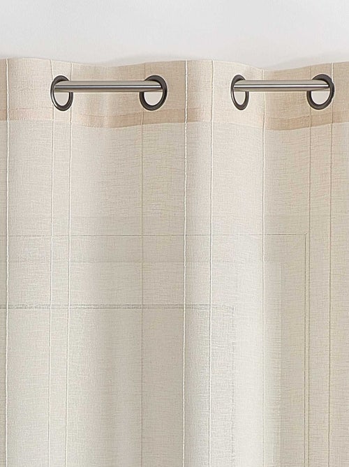 Cortinas lisas de rayas finas - Kiabi