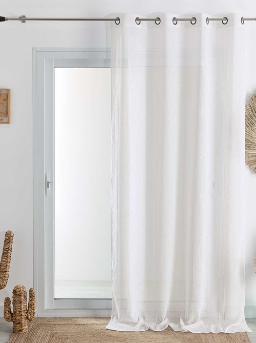 Cortinas lisas de rayas finas - Kiabi