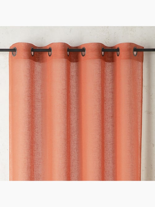 Cortinas lisas y de rejilla de poli/lino - Kiabi