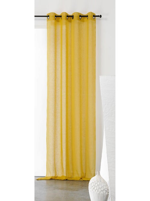Cortinas lisas y de rejilla de poli/lino - Kiabi