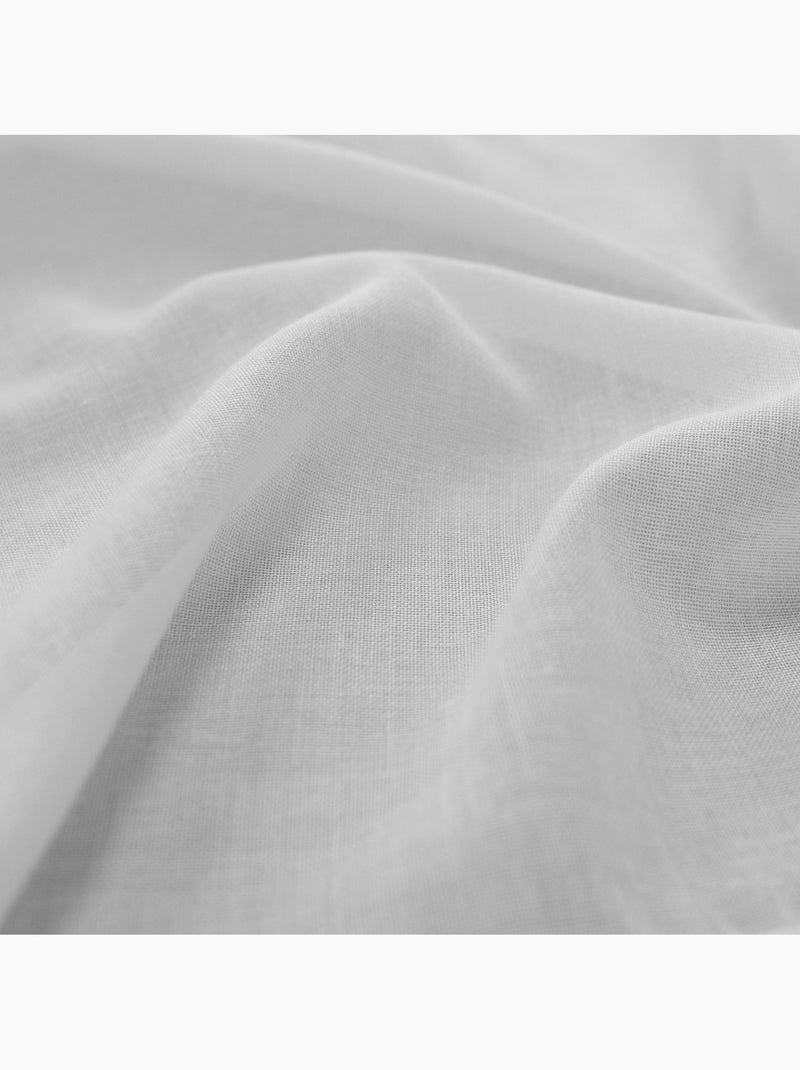 Cortinas plisadas ignífugas M1 efecto lino Blanco - Kiabi