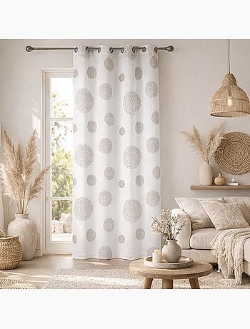 Cortinas redondas con estampado magnético