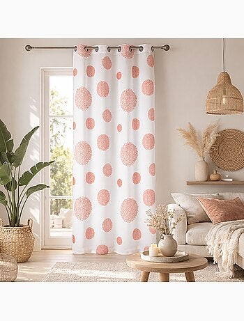 Cortinas redondas con estampado magnético
