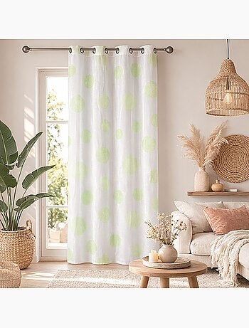 Cortinas redondas con estampado magnético