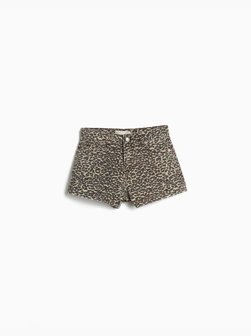 Cortos con estampado animal, MO Fashion - Kiabi Cortos con estampado animal, MO Fashion - Kiabi