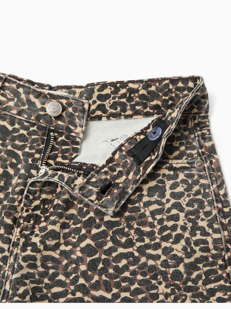 Cortos con estampado animal, MO Fashion Marrón - Kiabi