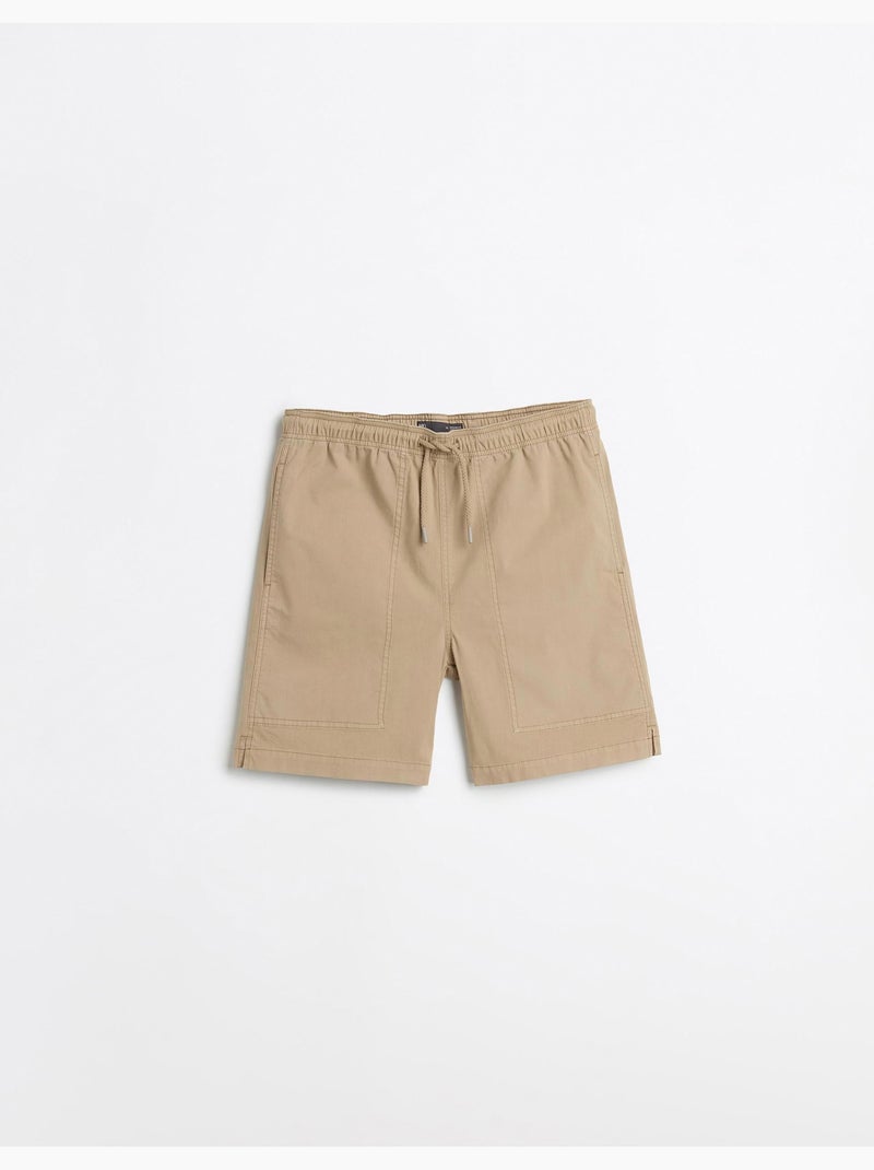 Cortos de lienzo, MO Fashion Beige - Kiabi