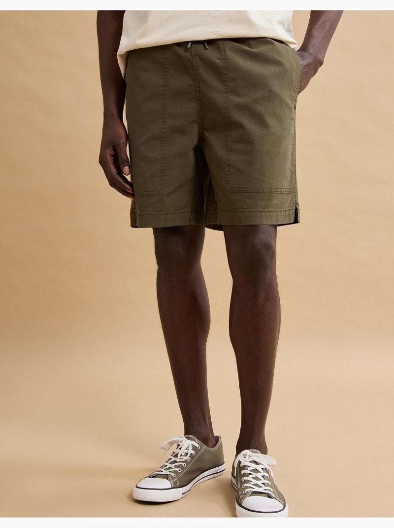 Cortos de lienzo, MO Fashion Marrón - Kiabi