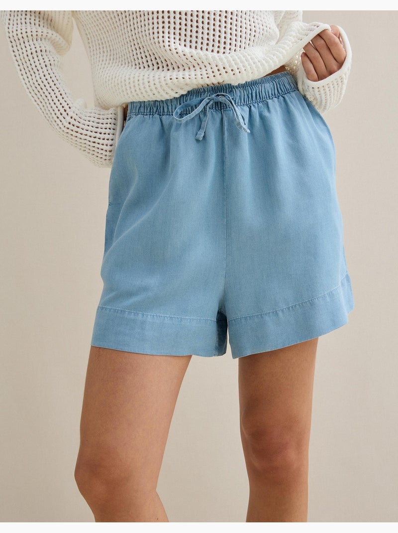 Cortos de Lyocell, MO Fashion Azul - Kiabi