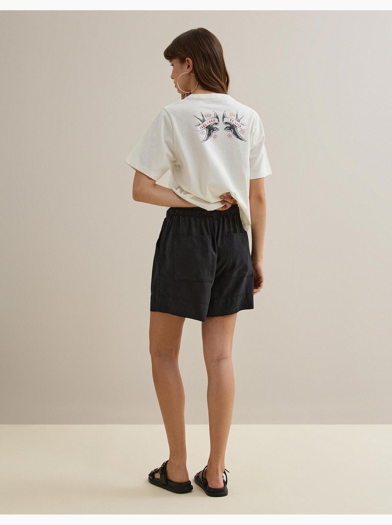 Cortos de Lyocell, MO Fashion Negro - Kiabi