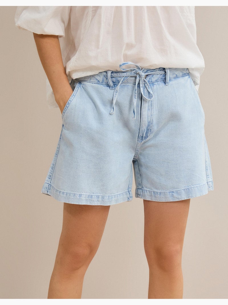 Cortos lyocell, mo fashion Azul - Kiabi