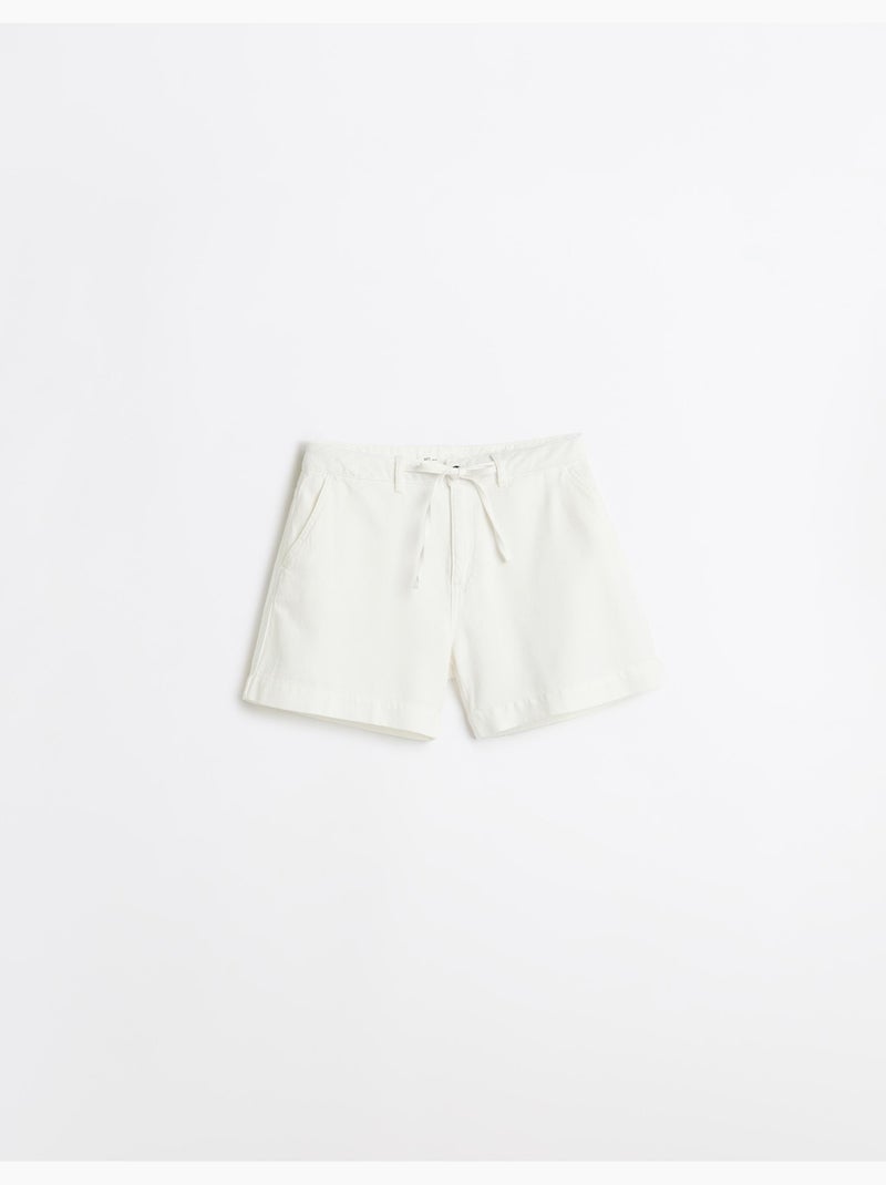 Cortos lyocell, mo fashion Blanco - Kiabi
