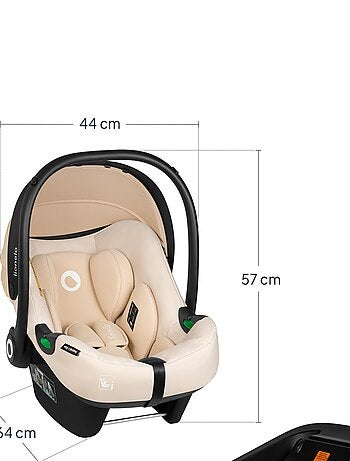 Silla de coche para bebé con base ISOFIX - LIONELO Astrid i-Size - Premio ADAC - Ligera - Silla de c