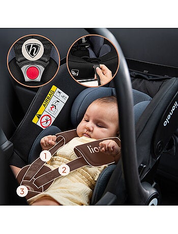 Silla de coche para bebé con base ISOFIX - LIONELO Astrid i-Size - Premio ADAC - Ligera - Silla de c