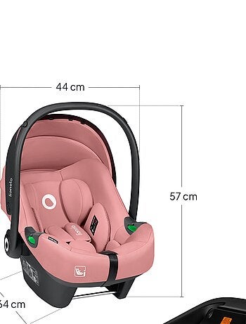 Silla de coche para bebé con base ISOFIX - LIONELO Astrid i-Size - Premio ADAC - Ligera - Silla de c